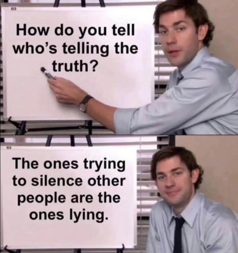 M telling truth