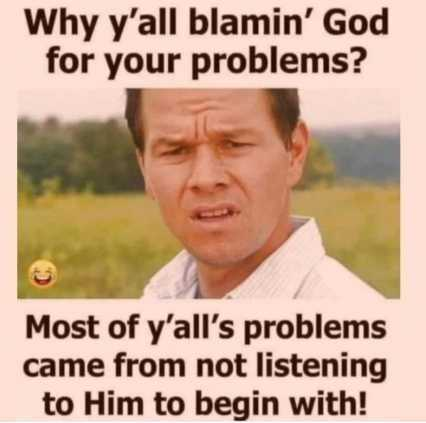 WHY YA'LL BLMAEING GOD   TS