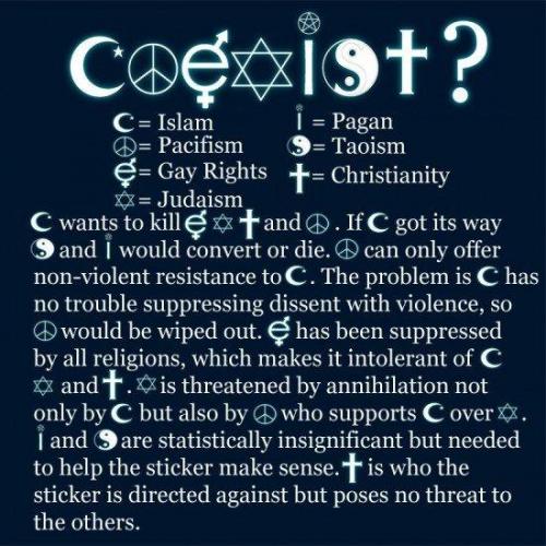 COEXIST ISLAM6666666666666