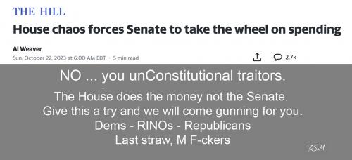 Senate spend never