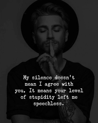 M my silence