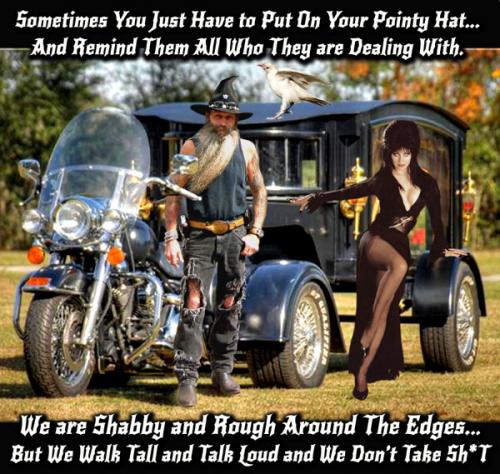 Black Harley Hearse ~Elvira Edition~