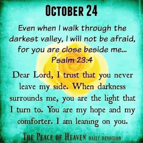 102423 - Ps 23-4 My hope & comfort