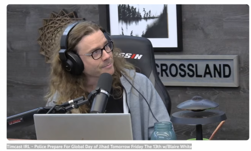 Screenshot 2023-10-12 at 17-02-53 (367) Timcast IRL - Police Prepare For Global Day of Jihad Tomorrow Friday The 13th w_Blaire White - YouTube