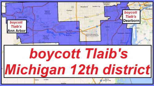BOYCOTT TLAIB'S 12TH DISTRICT