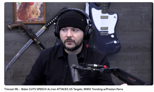 Screenshot 2023-10-23 at 17-01-26 (1) Timcast IRL - Biden CUTS SPEECH As Iran ATTACKS US Targets WWIII Trending w_Preston Parra - YouTube