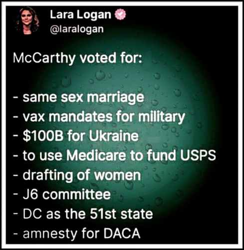 M McCarthy voted