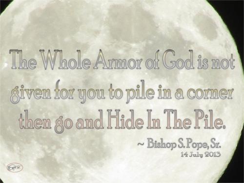 His Armor use wisely