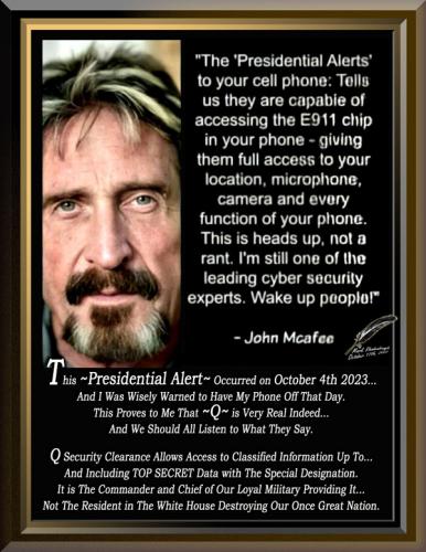 Q Security Clearance and Presidential Alerts