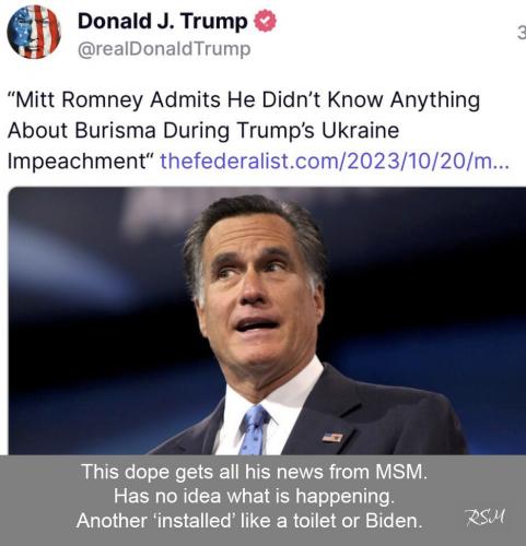 Mitt the dim wit