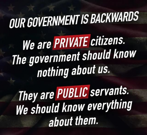 M Government backwards