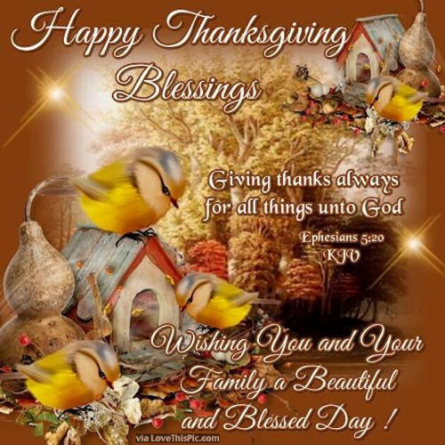 Happy Thanksgiving (Eph. 5-20)