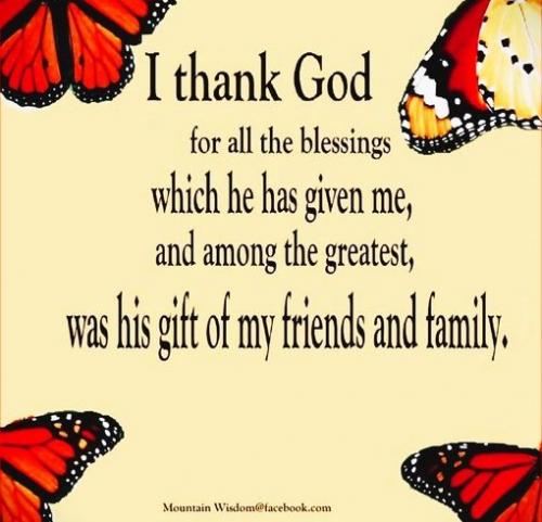111823 - Thank God for family & friends