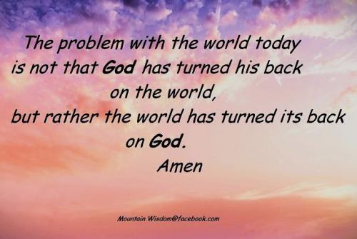 113023 - World turned back on God