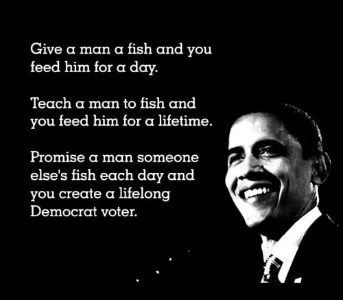 Give a man a fish Obama