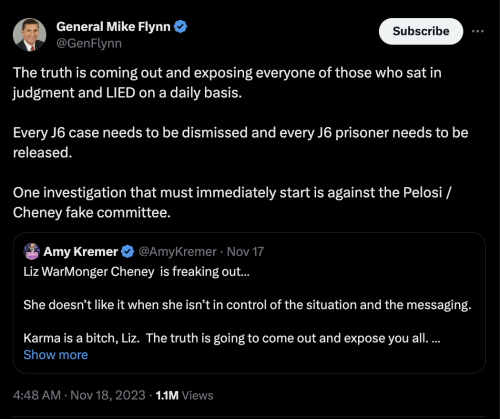 General Flynn tweet