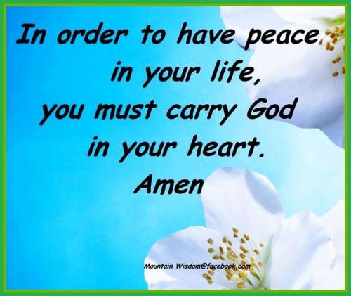 112923 - Peace = God