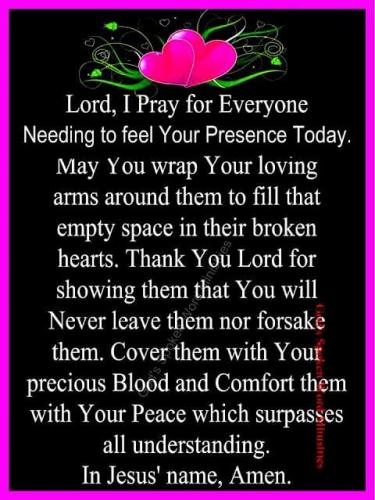 110923 - Prayer for Everyone needing Your Presence