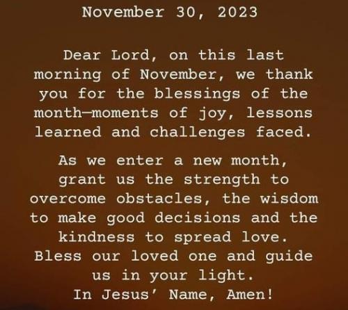 113023 - Last Prayer