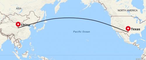 china to texas