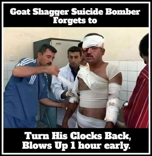 Goat shagger forgets to turn back the clock