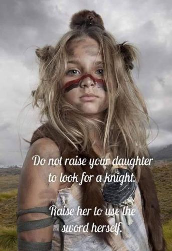Daughter - Train her to use the sword herself