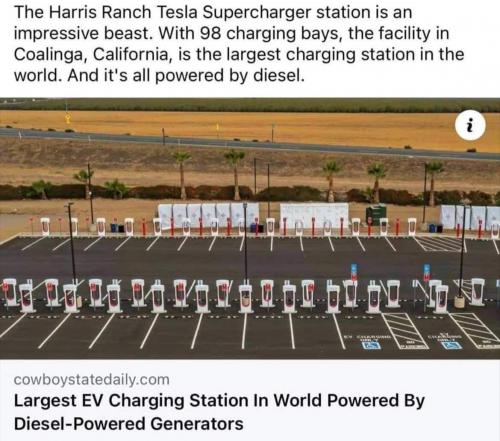 Fun Facts Largest EV charging station Coalinga