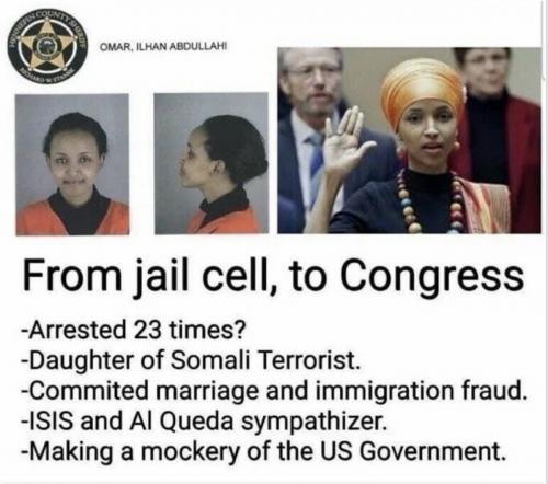 Muslim terrorist politician Ilhan Omar