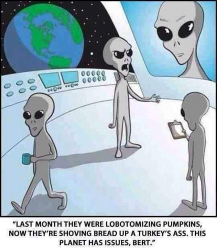 UFO, Aliens, Greys, LGM, Thanksgiving, Halloween, Earth