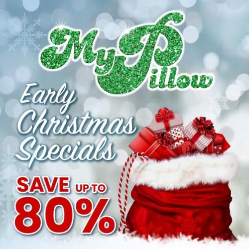 My Pillow Christmas banner