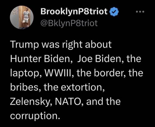 M Trump was right