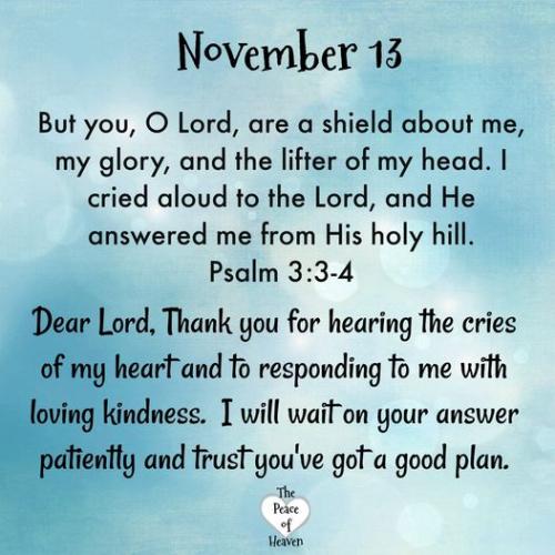 111323 - Ps 3-3,4 Heard my cry
