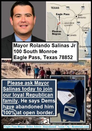 ASK MAYOR SALINAS TO JOIN GOP