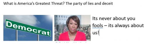 Party of lies and deciet