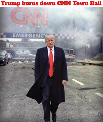 Trump Burns down CNN Town Hall cuts short interview by 20 minutes