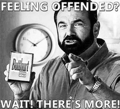 B feeling offended