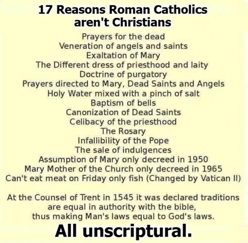 17 reasons catholicism is a cult