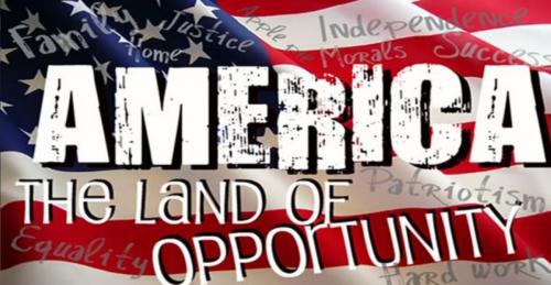 USA land of opportunity