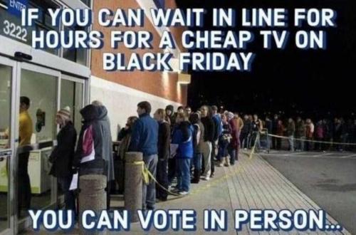 USA wait in line