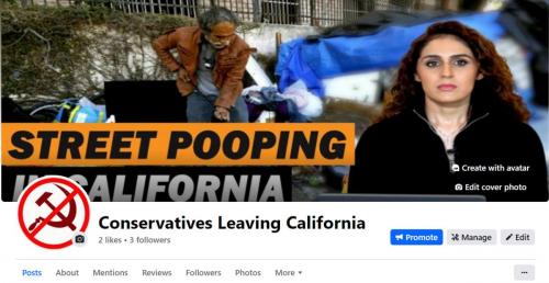 Conservatives Leaving California banner