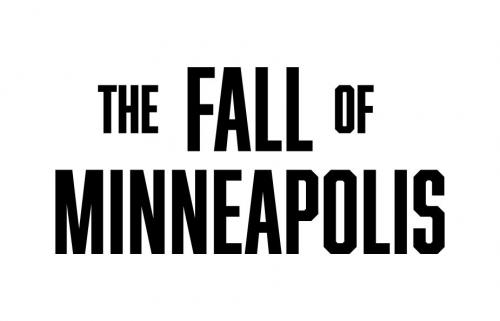 Fall of Minneapolis black on white