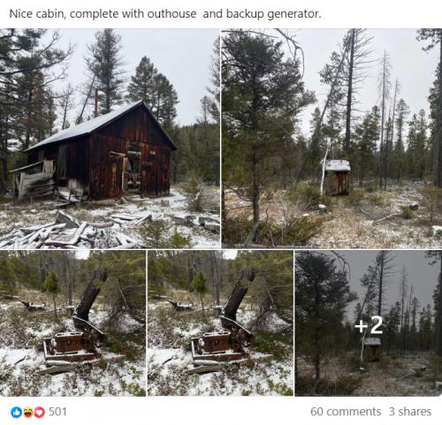 Somewhere in the middle of Montana Unabomber style