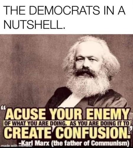 Democrat, Marx, Liberal -- False Accusation