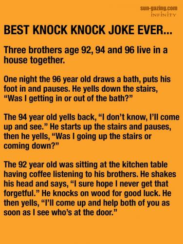 Knock knock joke - Best one ever