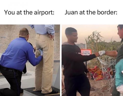 B airport border