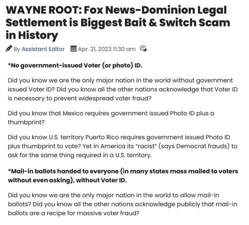 Wayne Root short