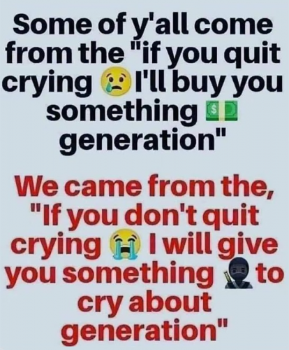 M cry about generation