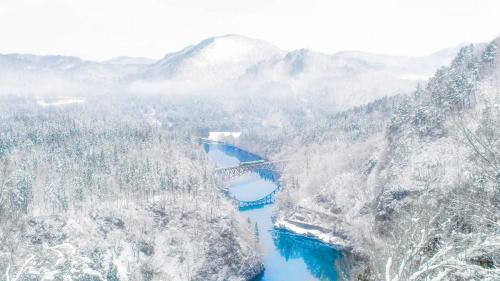 Daiichu Tadami River Bridge, Fukishima prefecture, Japan