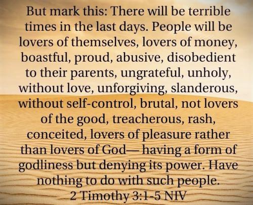 Lovers of self