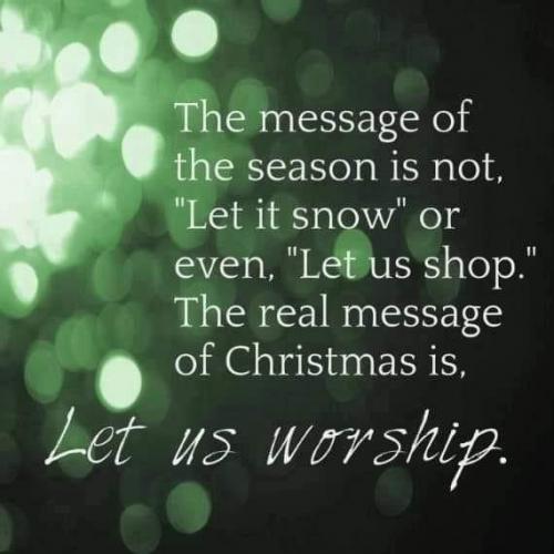 The Real Message of Christmas